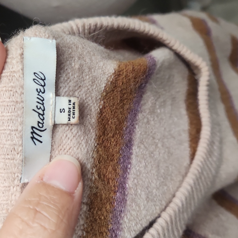 《 Madewell 》Striped Westlake Pullover - Picture 6 of 7
